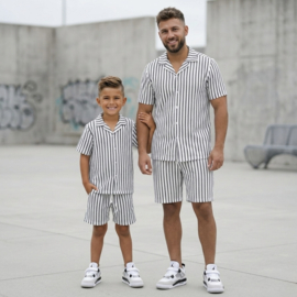 Coolest stripes twinning set - wit