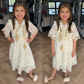 Kids in ibiza dress - beige