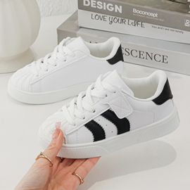Street star sneakers - wit/zwart