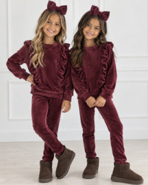 Dreamy velvet set - bordeaux