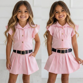 Pink Elegance Skirt Set