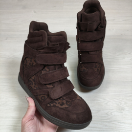 Wild Leo High Sneakers - bruin