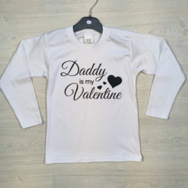 Daddy is my valentine tee longsleeves
