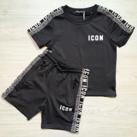 Icon sleeves summer set - zwart