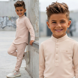 Blouse & Pantalon Set - beige (verzenddatum 13 okt)
