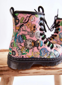 Pink cartoon boots