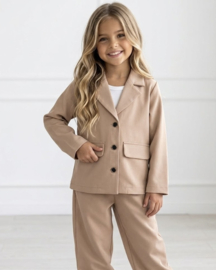 Mini Chic Blazer Set - camel