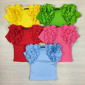 Very ruffled top - new colors