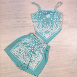 Sunset Bandana Set - mint