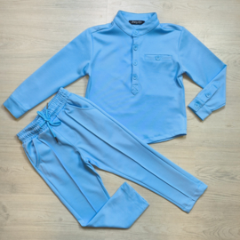Blouse & pantalon set - blue