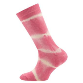 Pink high tie dye socks