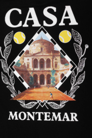 Casa tennis club tee - zwart