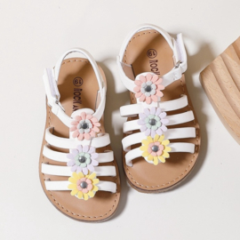 Pastel flower sandals