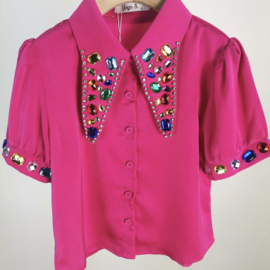 Your bling blouse - fuchsia