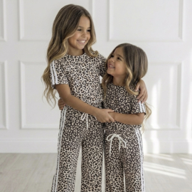 Girls Leopard Sport Set - bruin