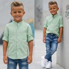 Summer Chic Boys Blouse - mint
