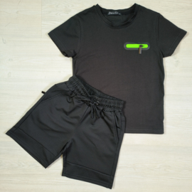 A touch of green set - zwart
