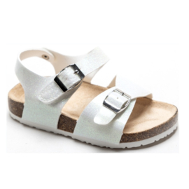 Meisjes sandalen met klittenband - wit