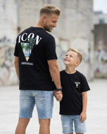 Icon island Twinning tee - zwart