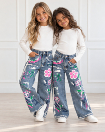 Paint splash denim - blauw