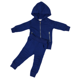 Little biker boy set - donkerblauw