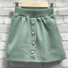Green & Pearls skirt