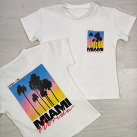Miami Sunset Tee - wit