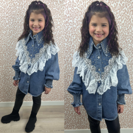 Your lace & denim blouse