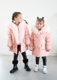 Girls winter parka - roze