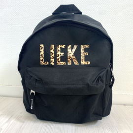 Leopard name backpack  (gepersonaliseerd)