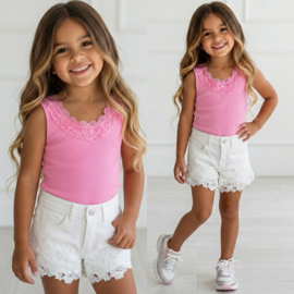 Your Summer Lace Shorts - wit