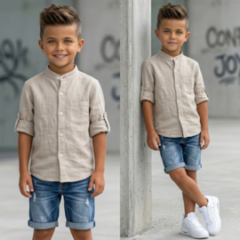 Summer Chic Boys Blouse - beige (verzenddatum 10 jun)