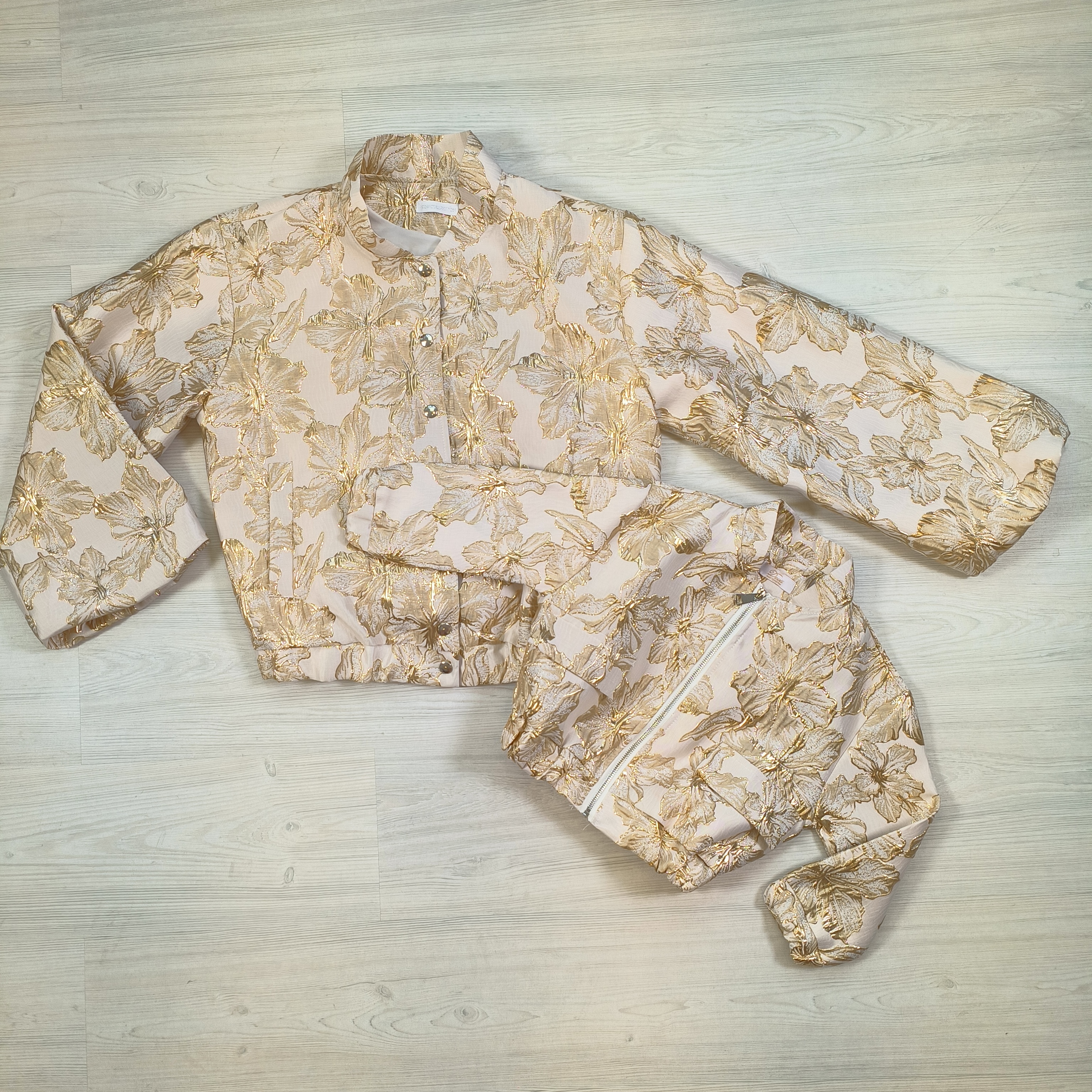 Musthave flower jacket - TWINNING-  goud