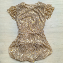 Glitter set shortsleeves - gold