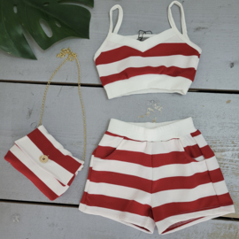 Stripe stripe set - rood