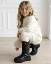 Urban Buckle Boots - zwart
