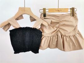 Your fresh summer set - zwart/beige