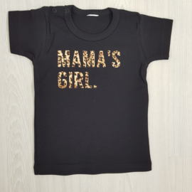 Leopard mama's girl Shortsleeves tee