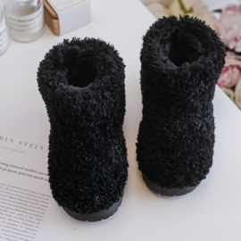 Sweet teddy boots - zwart