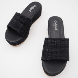 Plateau slipper - Black