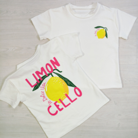 Girls Lemon Graphic T-Shirt - wit
