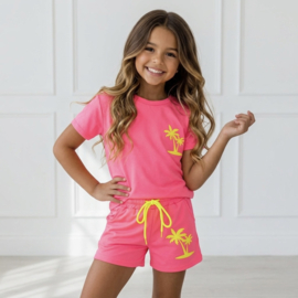 Neon Palm Summer Set - roze