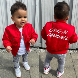 Red boys jacket (gepersonaliseerd)