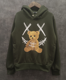 Graphic bear hoody