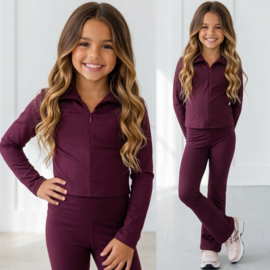 Sunny days zip set - bordeaux