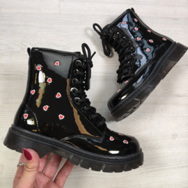 Heart Shine Boots - zwart