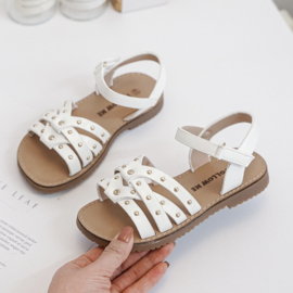 Studded sandals - wit
