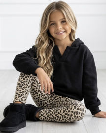 Leopard legging - beige (verzenddatum 25 sep)