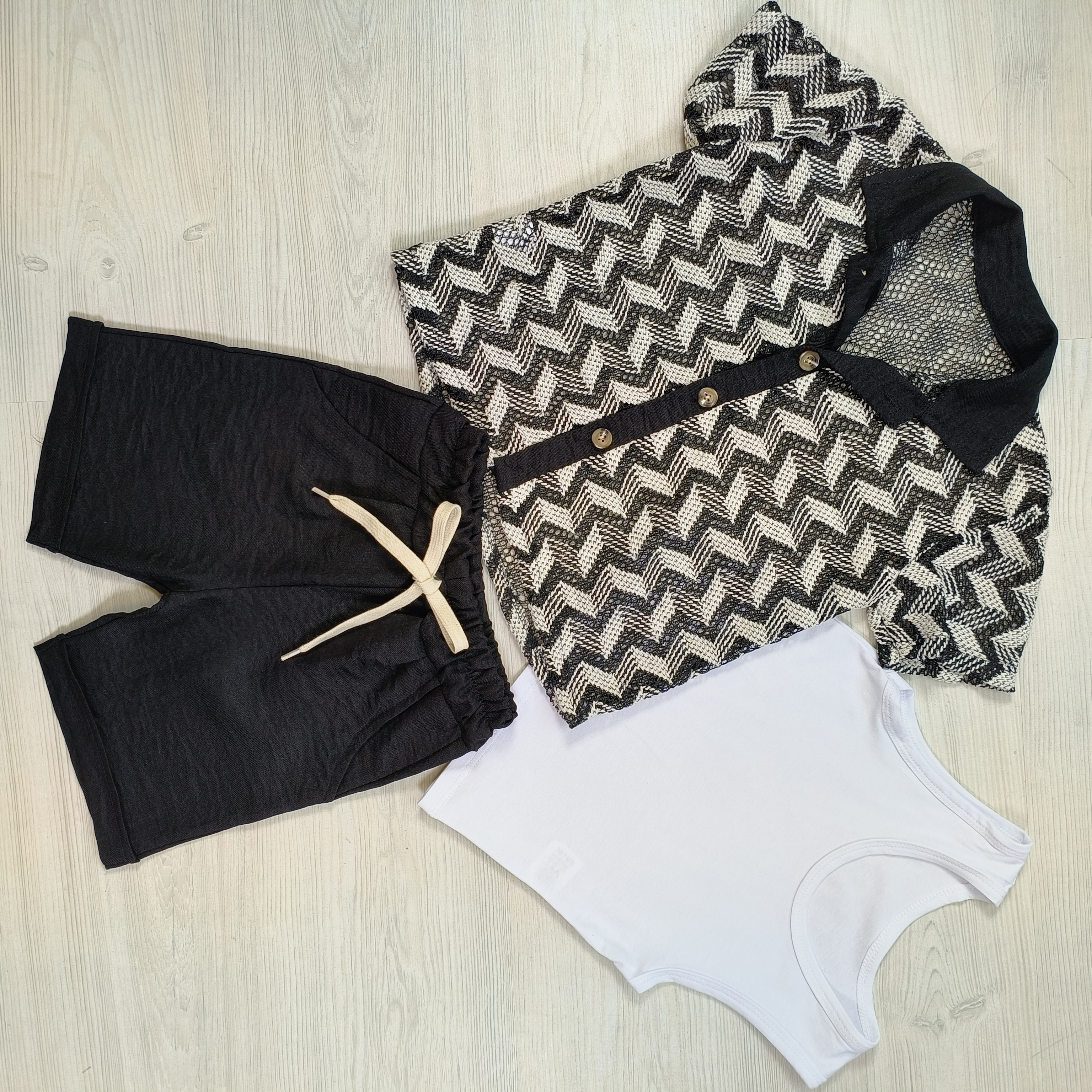 Smooth boys set - zwart
