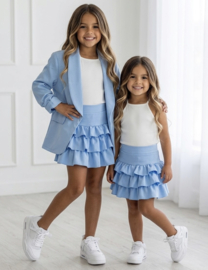 Diva Ruffle Skort - blauw